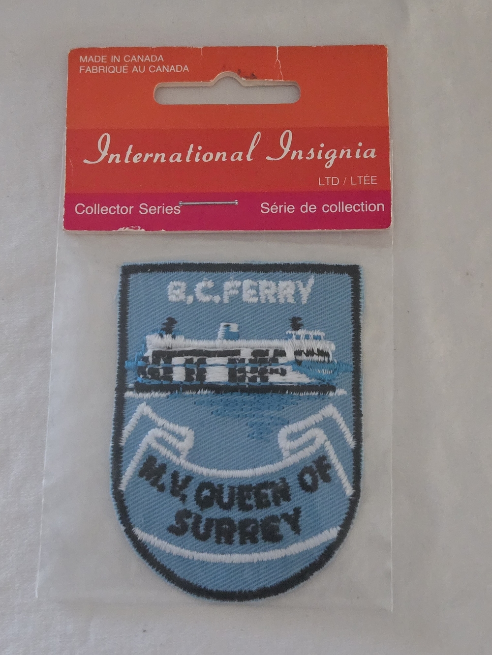 Vintage BC Ferry 'M.V. Queen of Surrey' Patch